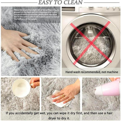 Faux Fur Shag Rug Available Carpet for Living Room and Bedroom, Fluffy Area Rug