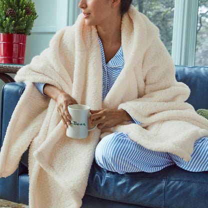 Songling Wearable Blanket Sherpa Poncho Office Work Warm Cozy Shawl Blanket,Plush Cape Wrap for Adults