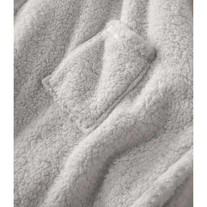 Songling Wearable Blanket Sherpa Poncho Office Work Warm Cozy Shawl Blanket,Plush Cape Wrap for Adults